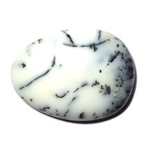 23.95 Carats TCW 100% Natural Beautiful Dendritic Agate Oval Cabochon Gem By DVG - £10.00 GBP