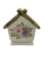 Vintage Nevco Ceramic Bird House Napkin Holder White Japan - $25.15 CAD