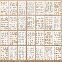 28 Pieces Letter And Number Stencils Reusable Plastic Letter Stencils Al... - £17.25 GBP