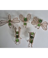 Vintage Wire Metal Art Home Decor Object Art and Collectibles 5 Count - $592.93 MXN