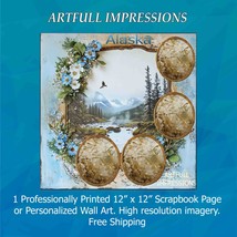 States -  Alaska - Wilderness Escape - Personalized Wall Art or Scrapboo... - $403.44 MXN