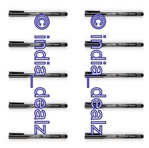 10 Camlin Fine Tip Permanent Marker Pens Black CD DVD OHP Marker Water P... - $208.31 MXN