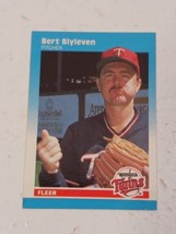 Bert Blyleven Minnesota Twins 1987 Fleer Mini Card #9 - £0.76 GBP