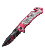 Wartech 8 Inches Marijuana Leave Spring Assisted Rescue Knife - $312.05 MXN