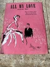 RARE Sheet Music All My Love Bolero Mitchell Parish Paul Durand Henri Co... - $11.26