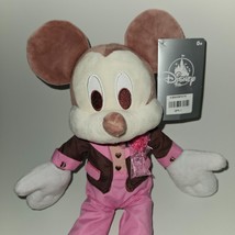 Mickey Mouse Plush 12&quot; Disney Store Pink Suit Valentine&#39;s Day Gift w/TAG - £15.55 GBP