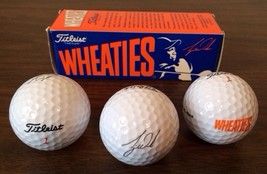 3 Tiger Woods Titleist DT Wheaties Golf Balls 1 Sleeve Collector Box - £10.22 GBP