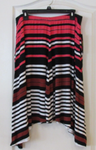 Apt. 9 A-line Knit Sharkbite Hem Multi-color Skirt  Women&#39;s Sz XL NWT MS... - $14.74