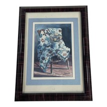 Chair With Quilt And Flower Vase In It Nita Leser Casey Framed Picture 5... - £21.17 GBP