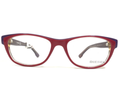Diesel Eyeglasses Frames DL5012 col.068 Purple Red Cat Eye Oval 52-16-140 - £18.21 GBP