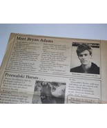 Brian Adams Newspaper Supplement Vintate 1987 Mini Page Bio  - £11.78 GBP
