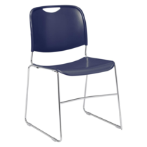 8500 Series Ultra-Compact Plastic Stack Chair, Navy Blue - £98.08 GBP