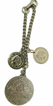Vintage Signed Maxann Bracelet with 3 Coin Shaped Charms - $27.99