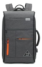 USB Bags 17 Inches Laptop Backpacks Large Capacity Classic Solid Bags - £67.86 GBP
