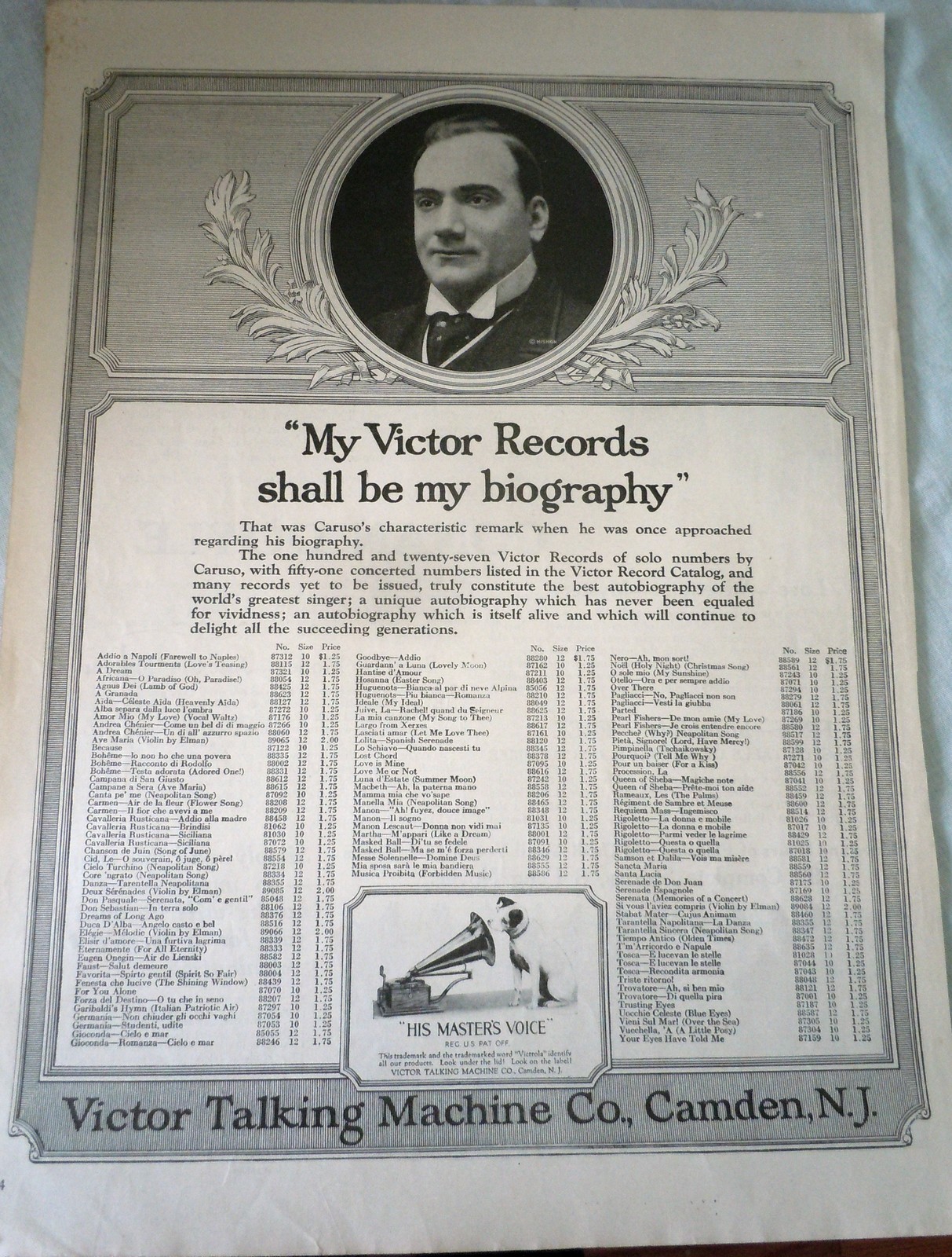 Victor Talking Machine Co Advertising Print Ad Art 1948 - $4.99