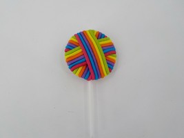 24 Elastic Hair Ties As A Rainbow Lollipop Elastic Hair Tie Ponytail Holder Nwot - £4.77 GBP