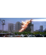 2000’s GODZILLA VS. MEGAGUIRUS king lights up the city color 4x10 scene - $6.99