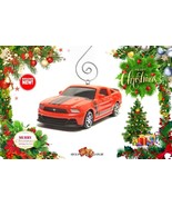 RARE CHRISTMAS ORNAMENT ORANGE RED FORD MUSTANG BOSS 302 REAR VIEW MIRRO... - £31.06 GBP
