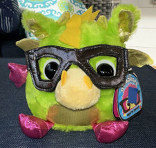Aurora Plush Gumdrops eye’m sweet GINGER SNAP Green pink Dragon Sparkly Glasses - $7.99