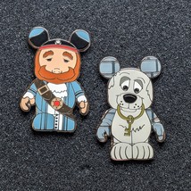 Pirates of the Caribbean Disney Pins: Dog with Keys and Pirate Vinylmation - £31.89 GBP