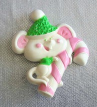 Avon Festive Cute Mouse with Candy Cane Christmas Brooch - £10.30 GBP