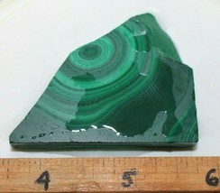 Zaire African Malachite Slab Great for Cabbing Jewelry Crafts - £7.86 GBP