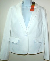 Tory Burch Women&#39;s White Button Up Jacket Blazer Size M - $185.72