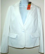 Tory Burch Women&#39;s White Button Up Jacket Blazer Size M - £147.91 GBP