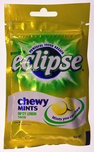 (Pack of 6) Wrigley&#39;s Eclipse Chewy Mints Powerful Fresh Breath (Lemon) - £19.67 GBP