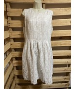 Anne Klein White Sheath Dress Woman’s Size 14 Business Casual KG - €21,43 EUR