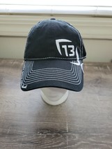 13 Fishing Hat. Black and embroided White. Mesh back Snapback Men&#39;s baseball cap - £55.47 GBP