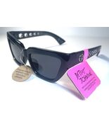 NEW BETSEY JOHNSON Black Silver Rivet BJ 25 82 Sunglasses + Case - €34,27 EUR