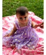 Baby Tulle Dress , Purple Tulle Dress , daisy dress, Princess dress, Flo... - £27.64 GBP