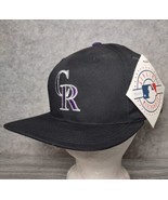 Vintage COLORADO ROCKIES SnapBack Hat Teal Genuine MLB Merchandise Outdo... - £21.20 GBP