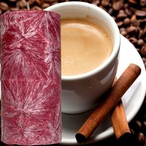 Coffee Cinnamon &amp; Vanilla Scented Palm Wax Pillar Candle - £19.69 GBP+