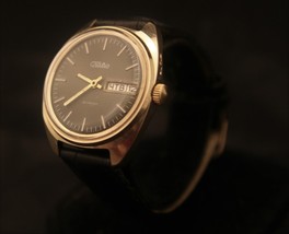 Stunning serviced vintage 1980&#39;s men&#39;s Soviet Slava 26J gray dial wristwatch - £99.52 GBP