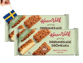 2 Bars of Karen Volf Drömkaka 150g (5.29 Oz), Dream cake, Danish cake, fika - $11.87