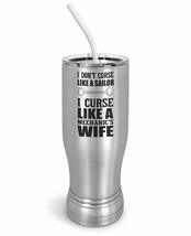 PixiDoodle I Curse Like A Mechanic&#39;s Wife Spouse Insulated Coffee Mug Tumbler wi - £26.23 GBP+