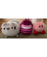 3 Plush lot: Kirby (Little Buddy) Cheshire Cat (Squishmallows) Pusheen (... - €25,75 EUR