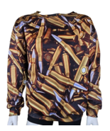 Shotgun Shell Sweatshirt Mens XL Full Metal Jacket All Over Bullet Print... - $27.82
