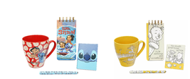 Disney Store Lilo and Stitch or Winnie the Pooh Mug and Stationery Set 2021 - £55.02 GBP