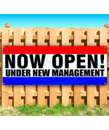 NOW OPEN UNDER NEW MANAGEMENT Advertising Vinyl Banner Flag Sign Many Si... - £19.13 GBP+