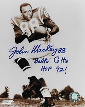 John Mackey Baltimore Colts signed autographed 8x10 photo COA. - £46.73 GBP