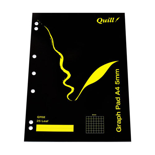 Quill Graph Pads 25pg (A4) - 2mm - $30.92