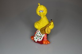 Big Bird Sesame Street Plastic Christmas Ornament Vintage Saxophone - £7.77 GBP