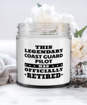 Retired Coast Guard Pilot Candle - This Legendary Has Officially - Funny 9 oz  - £15.62 GBP