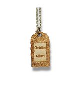 Necklace - PERSONALIZED Necklace - Snake and Cable Link chains - Birch (... - $21.55
