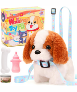Plush Toys Puppy Electronic Toy Walking and Barking Dogs,Tail Wagging Fa... - €22,25 EUR