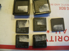 lot of 7 286 Microprocessor chips 4pc AMD N80L286-10 and 3pc Intel N80286 - £46.70 GBP