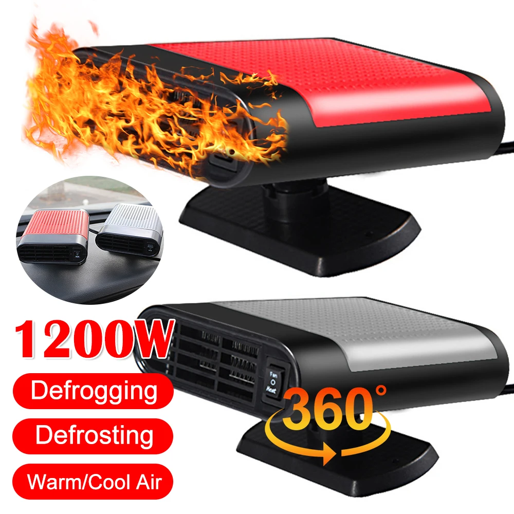 12/24V Portable Car Heater 360 Rotating Defrosting Car Electric Heater Fan Auto - £15.76 GBP+